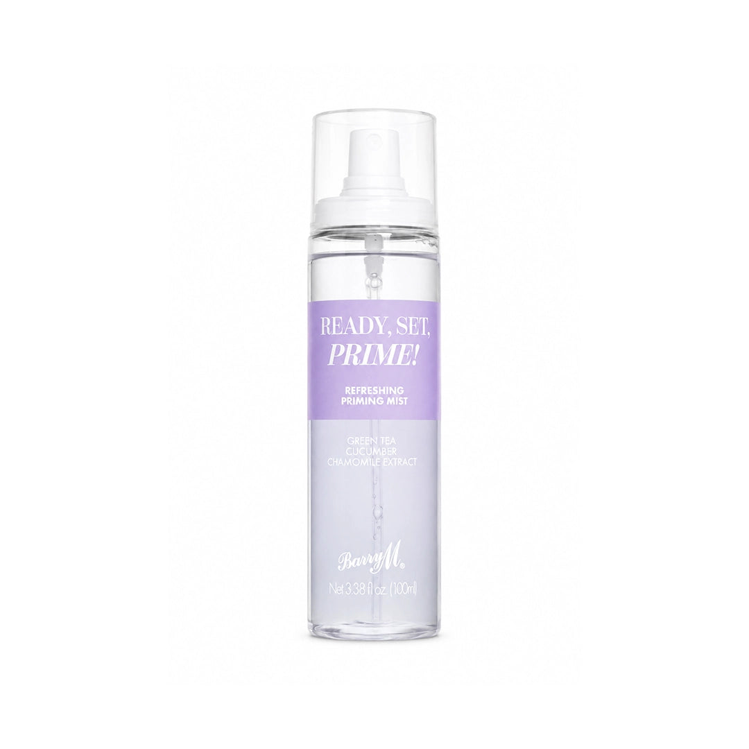 Barry M Ready, Set, Prime Refreshing Face Mist Green Tea, Cucumber & Chamomile 100ml