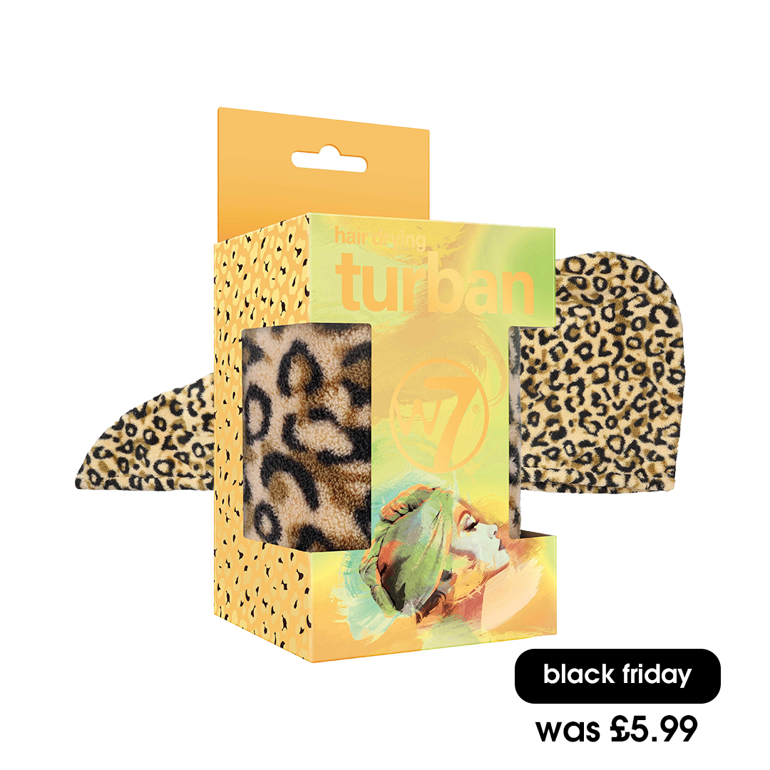 W7 Leopard Hair Drying Turban