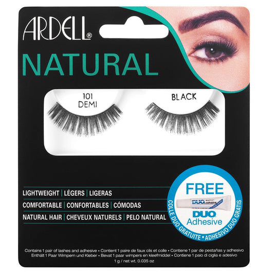 Ardell Natural Demi 101 Black False Eyelashes with Duo Adhesive