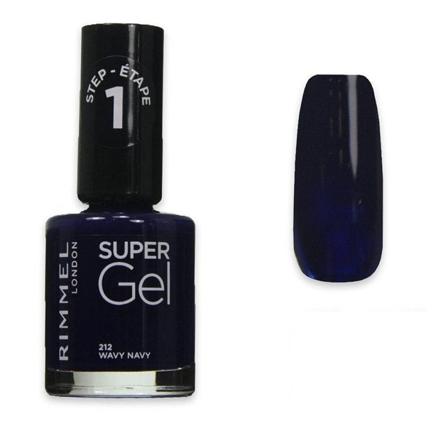 Rimmel Super Gel Nail Polish Wavy Navy 212