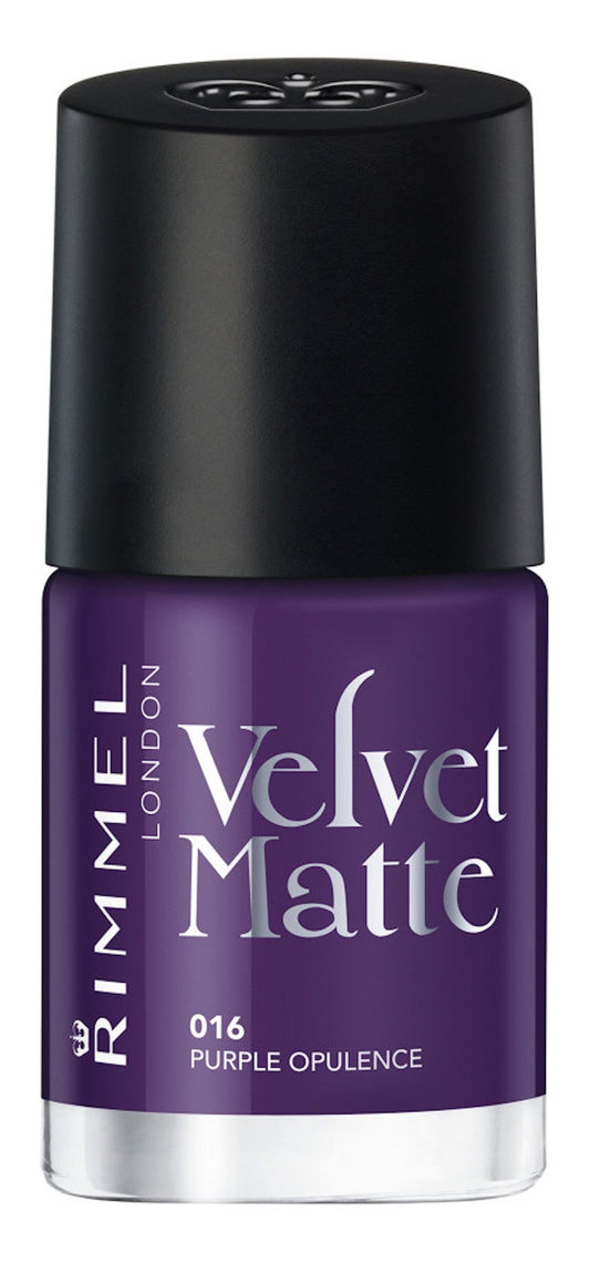 Rimmel Velvet Matte Nail Polish Purple Oppulence 016