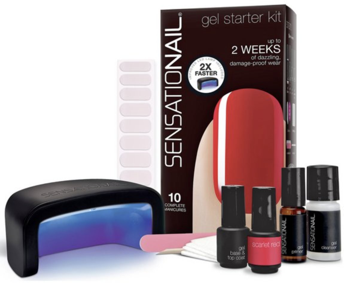 Sensationail Gel Starter Kit Scarlet Red