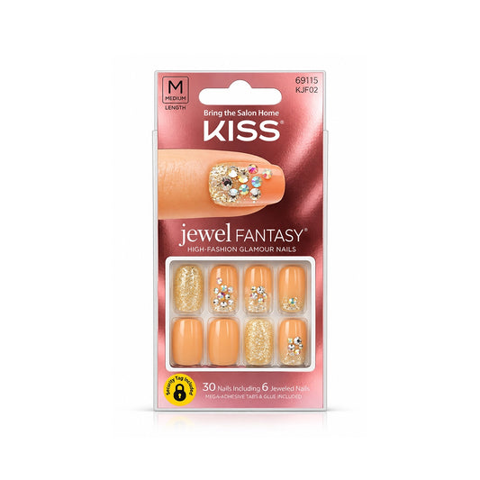 Kiss Jewel Fantasy Nails Coral Jewel 69115