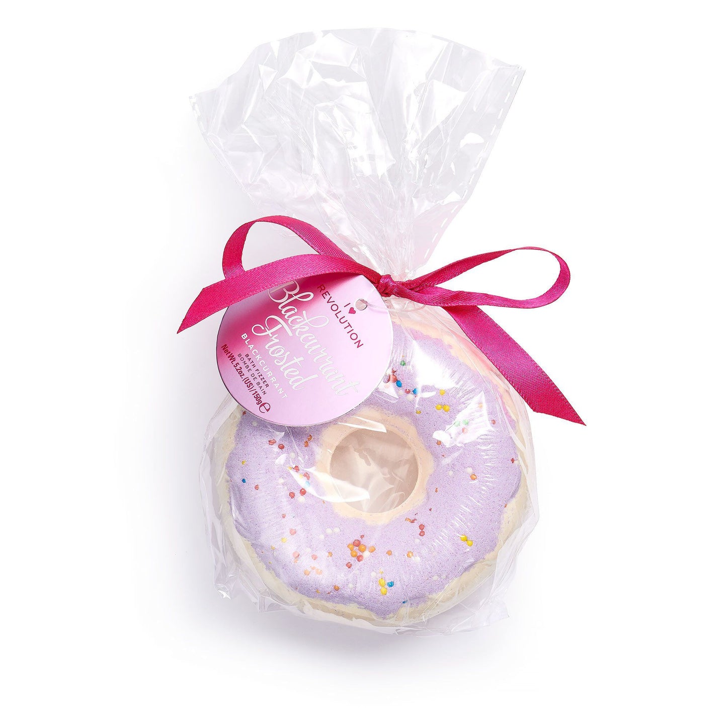 Revolution Donut Bath Fizzer Blackcurrant Frosted