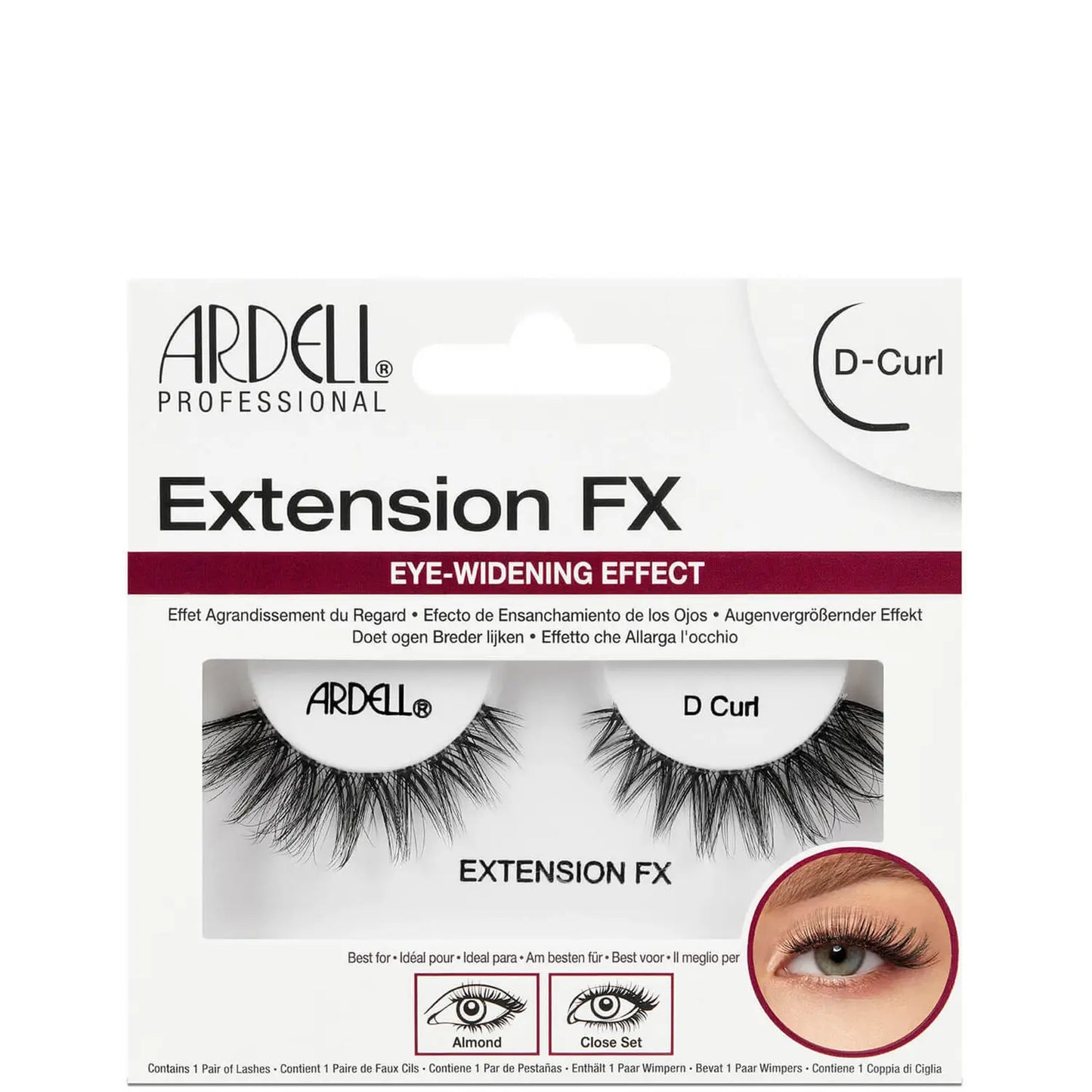 Kiss Extension FX False Eyelashes D-curl