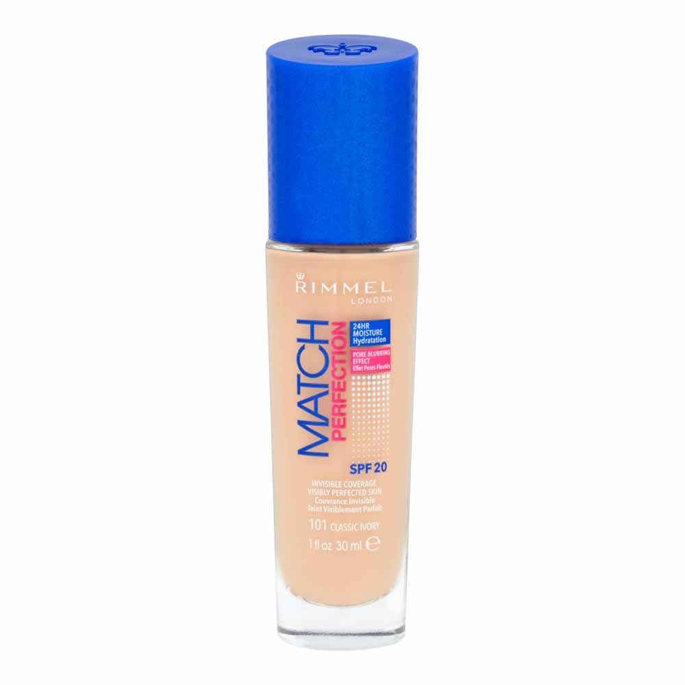 Rimmel Match Perfection Foundation 101 Classic Ivory Beauty Outlet