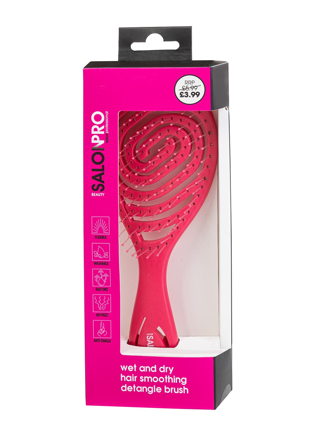 SalonPro Detangle Brush Pink