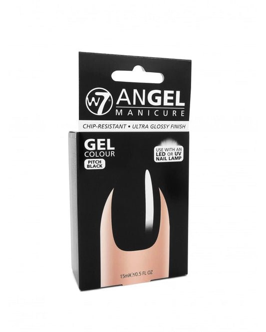 W7 Angel Manicure Gel Polish Pitch Black