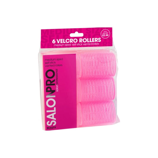 Beauty SalonPro 6 Velcro Rollers Medium BEAU220