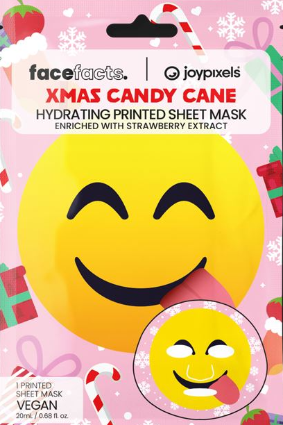 Face Facts Xmas Candy Cane Sheet Mask
