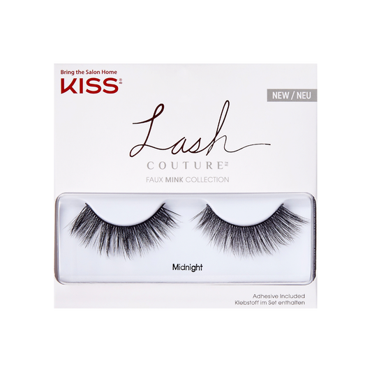 Kiss Lash Couture Faux Mink Collection False Eyelashes Midnight