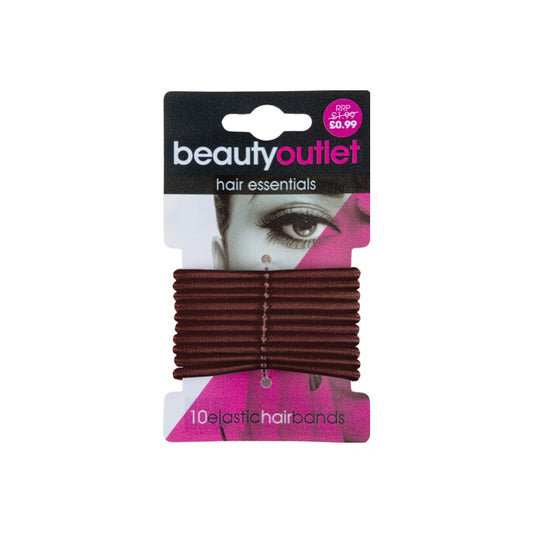 Beauty Outlet 10 Brown Elastics BEAU165
