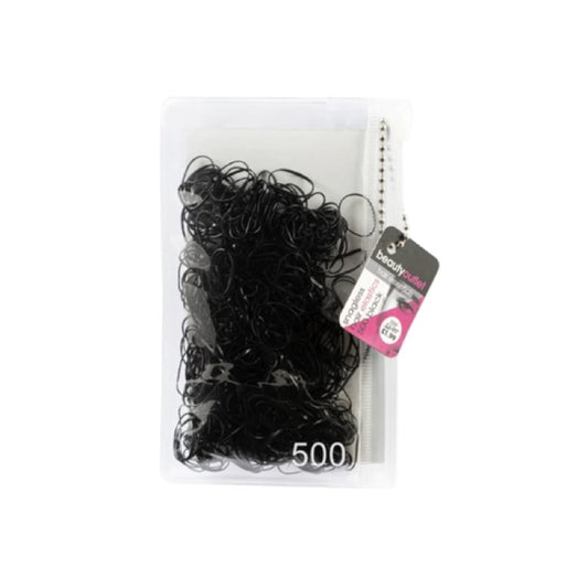 Beauty Outlet 500 No Snag Hair Bands Black BEAU143