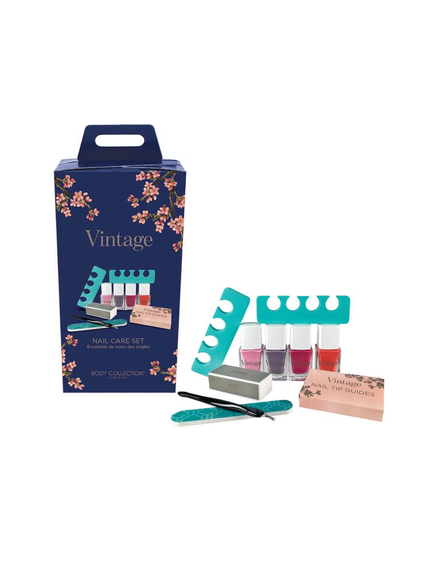 Vintage Nail Care Kit Gift Set