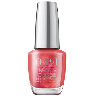 OPI Infinite Shine Nail Polish Paint The Tinseltown Red
