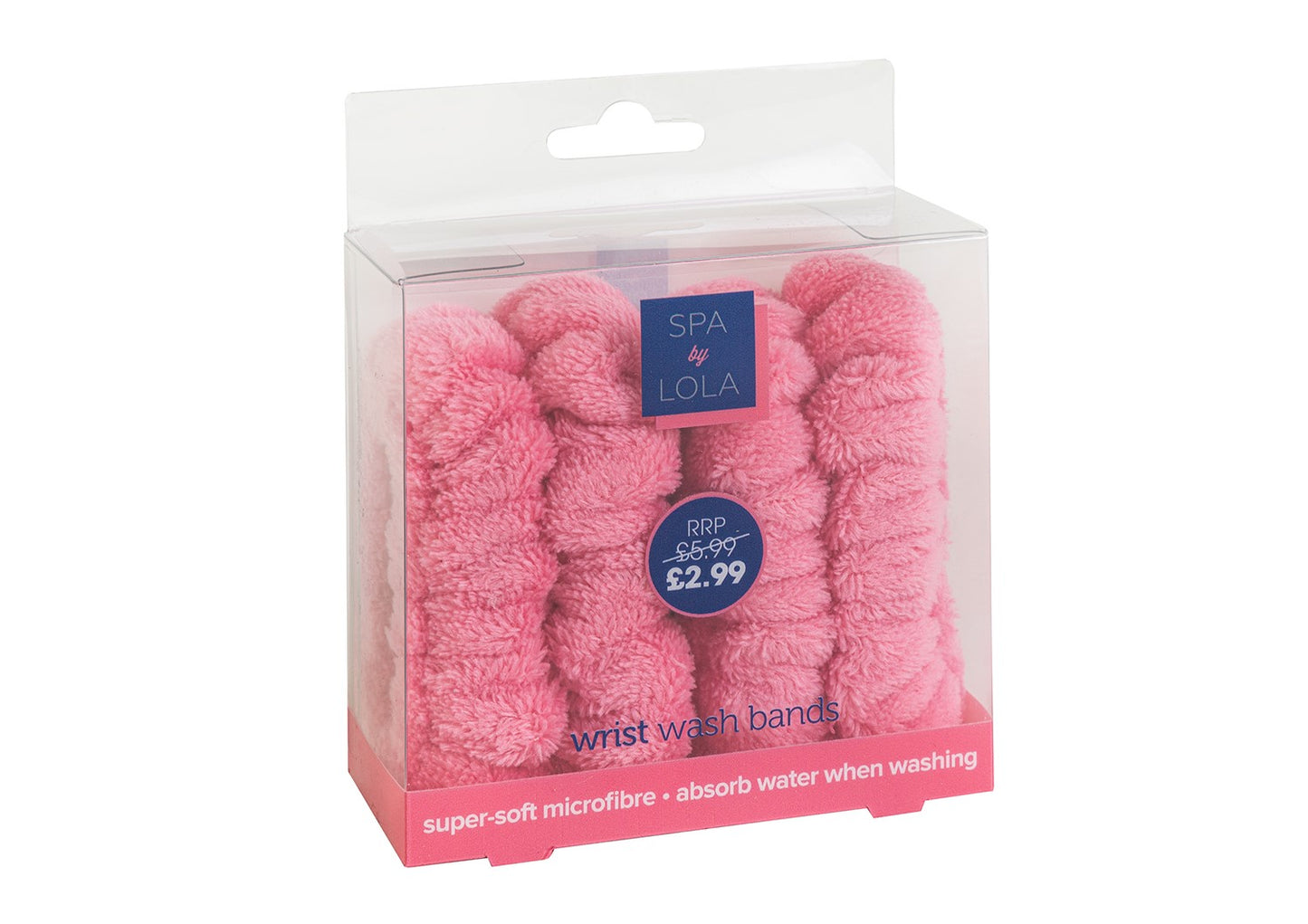 Spa By Lola Microfibre Wrist Bands BEAU318