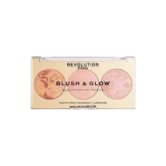 Revolution Highlighter & Blush Palette Peach Glow