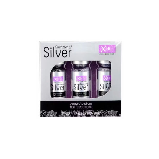 XHC Shimmer of Silver Complete Silver Hair Treatment Shots (3 x 12ml) Ketain