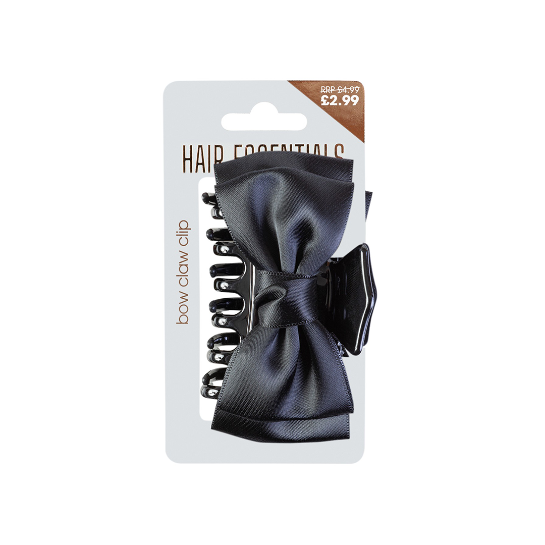 Beauty Outlet Bow Claw Clip Black BEAU407