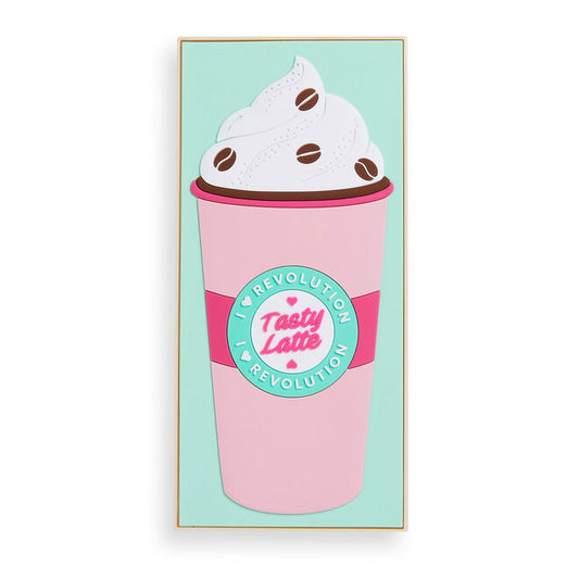 Tester Revolution I Love Makeup Eyeshadow Palette Latte