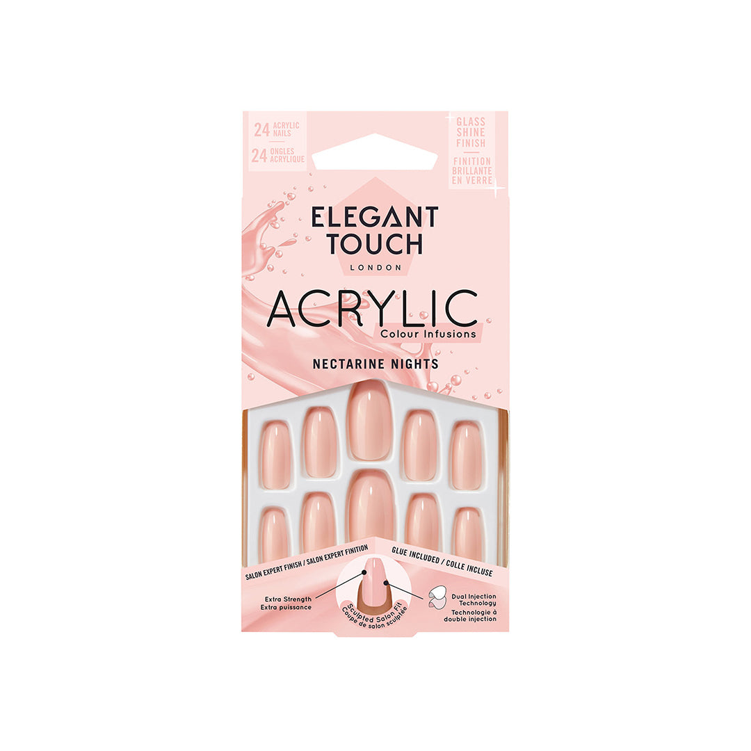 Elegant Touch Acrylic Colour Infusions False Nails