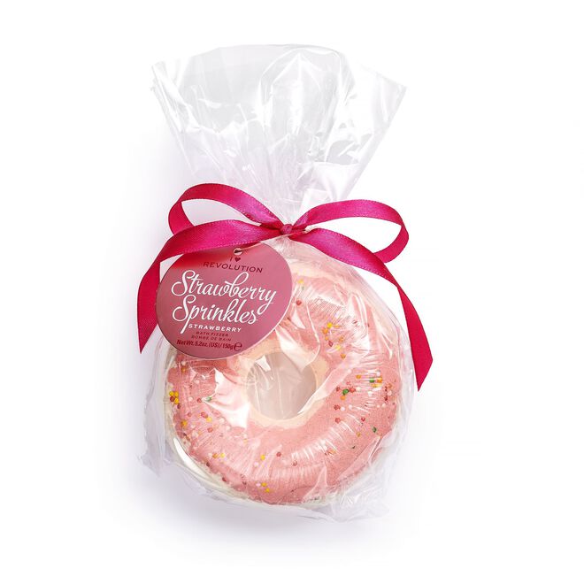 Revolution Donut Bath Fizzer Strawberry Sprinkles