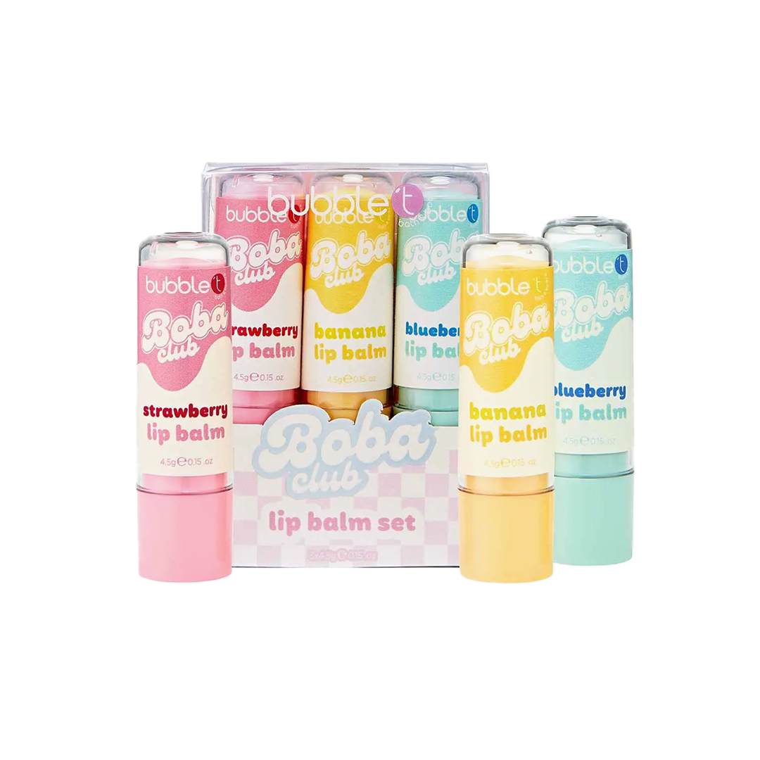bubble t Boba Club Lip Balm Set