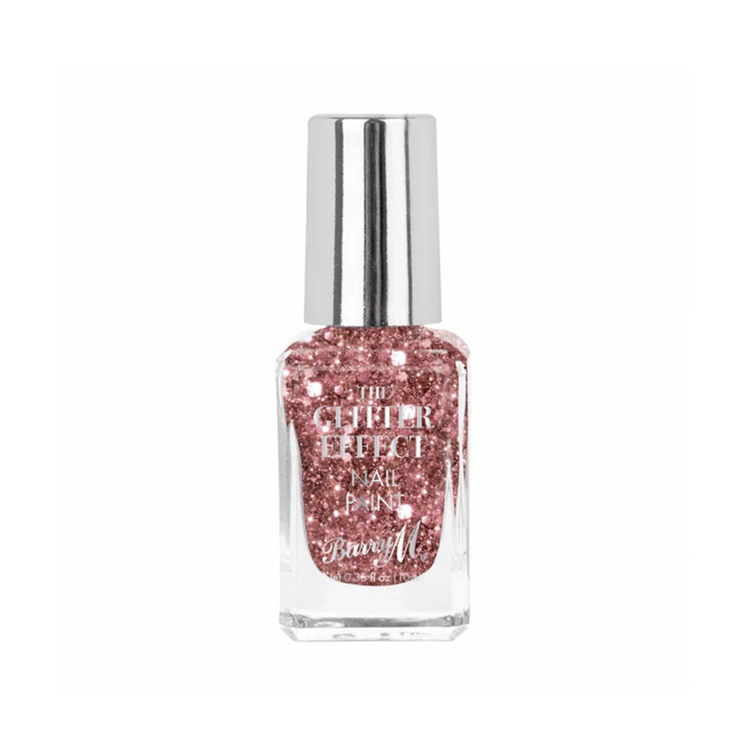 Barry M Glitter Effect Nail Paint Raving Rose