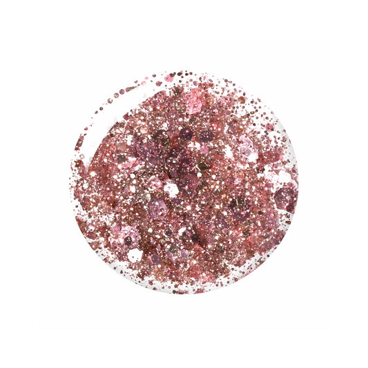 Barry M Glitter Effect Nail Paint Raving Rose