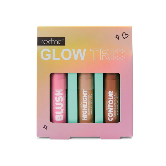 Technic Glow Trio Set Blusher, Highlight & Bronzer Stick