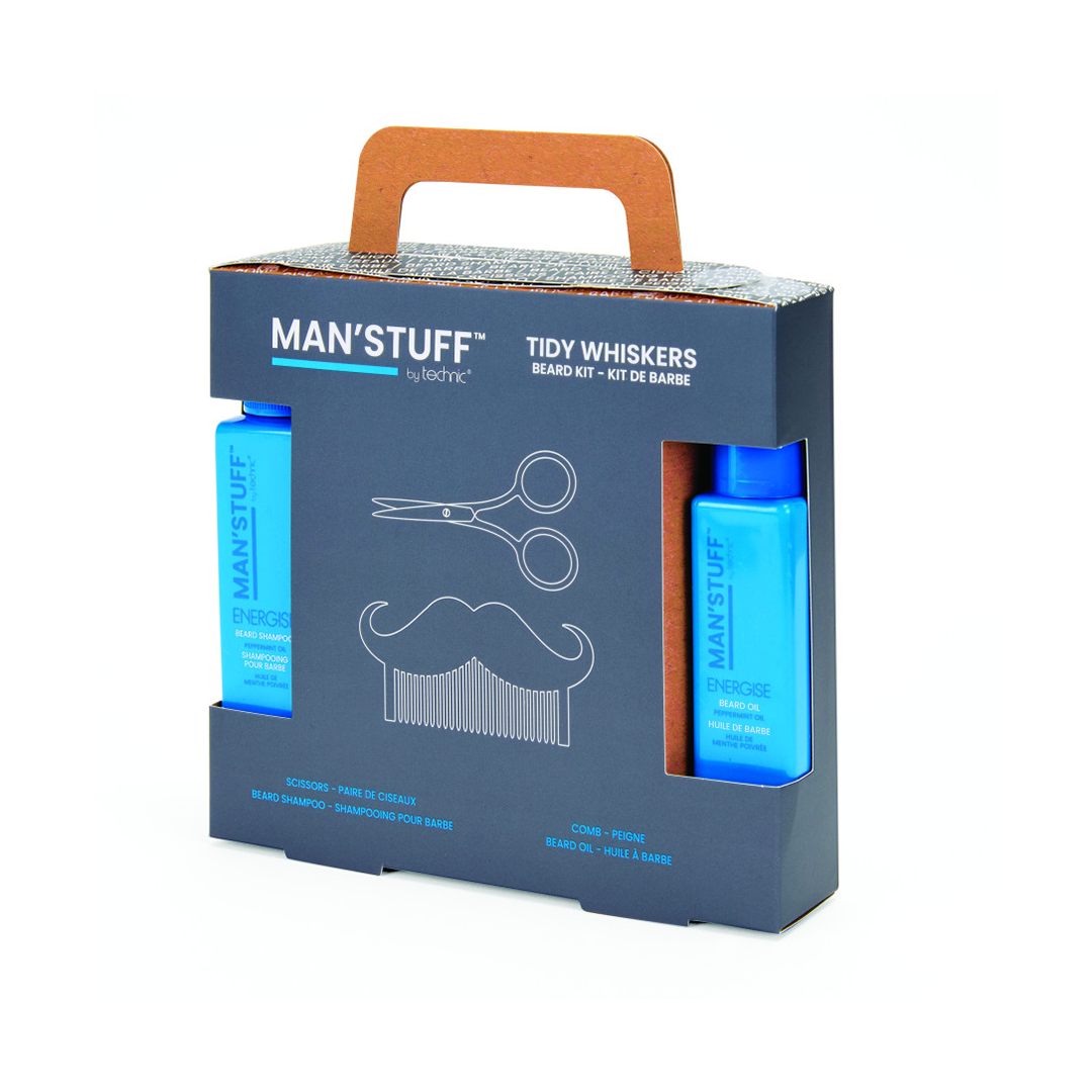 Man Stuff Tidy Whiskers 4 Piece Set – Beauty Outlet