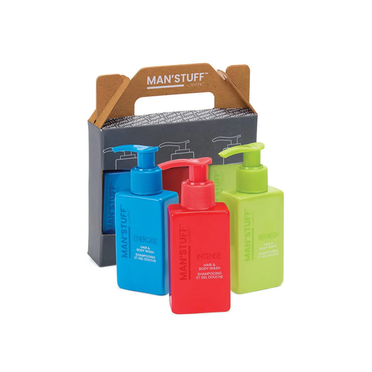 Man Stuff The Trilogy 3 Piece Hair & Body Wash Set