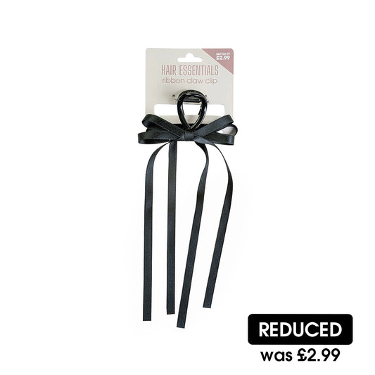 Beauty Outlet Claw Clip Black Ribbon BEAU587
