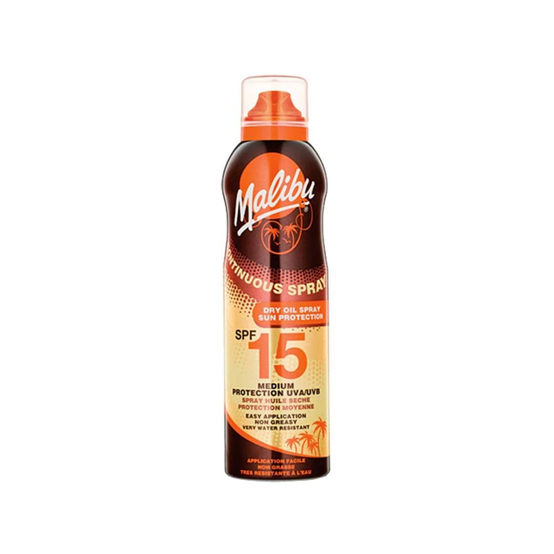 Malibu Sun Lotion Continuous Dry Oil Spray SPF 15