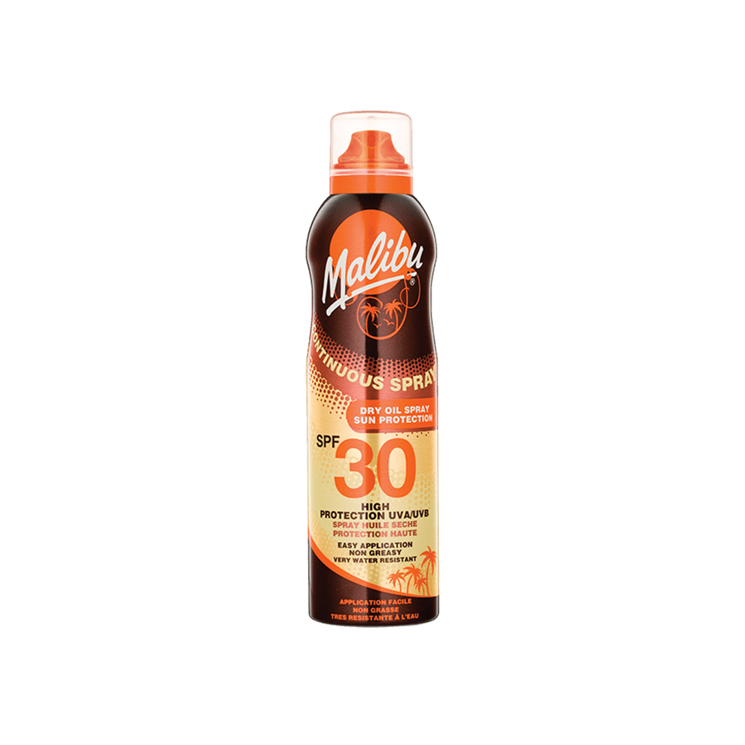 Malibu Sun Lotion Continuous Dry Oil Spray SPF 30