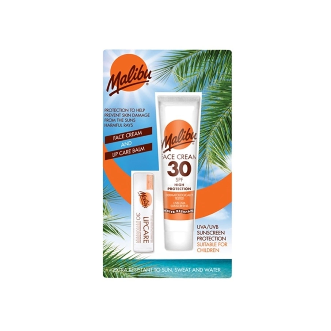 Malibu Face Cream SPF 30 40ml & Lip Balm SPF 30
