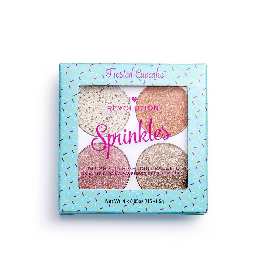 Revolution I Heart Revolution Sprinkles Eyeshadow Palette Frosted Cupcake