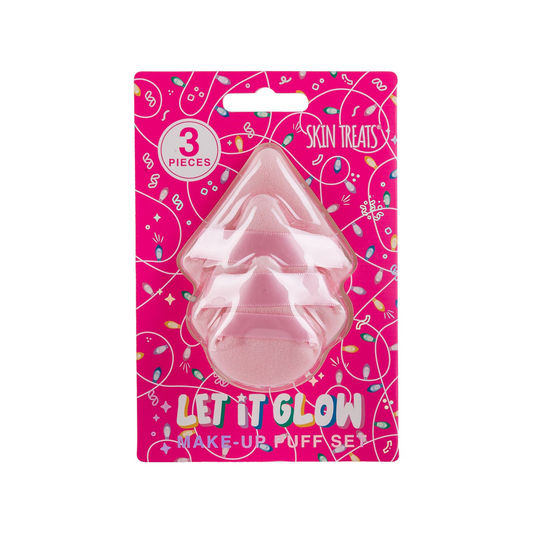 Skin Treats Let It Glow 3 Piece Make Up Puff Set