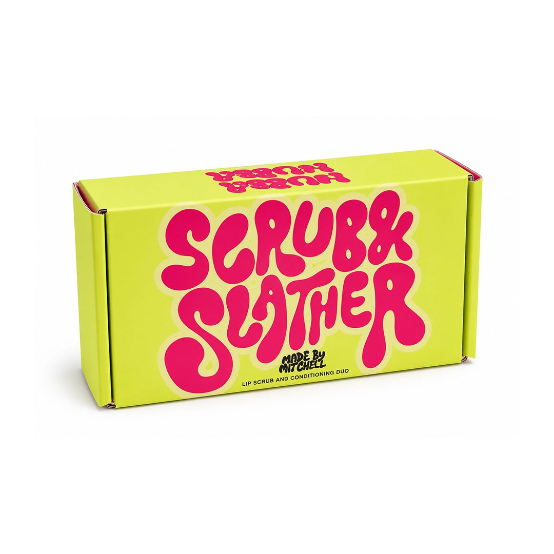 Made By Mitchell Scrub & Slather Lip Scrub & Conditioning Duo Hubba Bubba