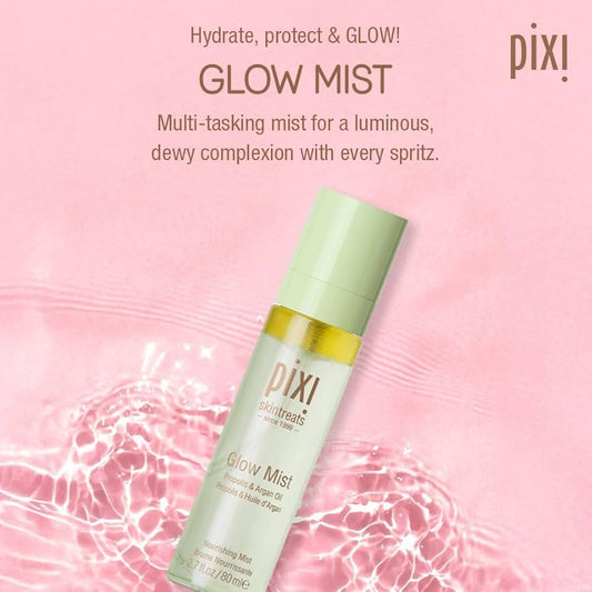 Pixi Skin Treats Glow Mist 80ml Hibiscus & Argan Oil