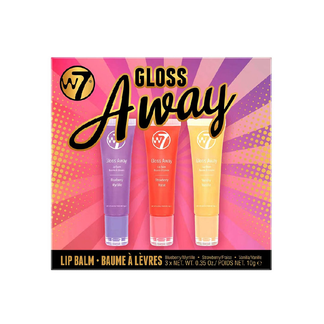 W7 Gloss Away Lip Balm Trio Set