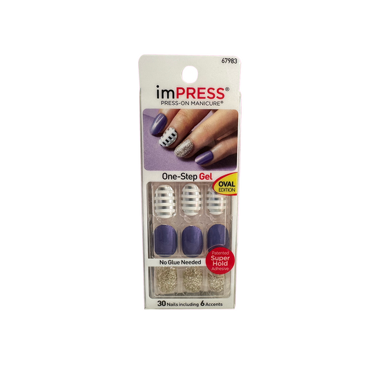 Kiss Gel Impress 30 Nails Free Ur Mind 67983