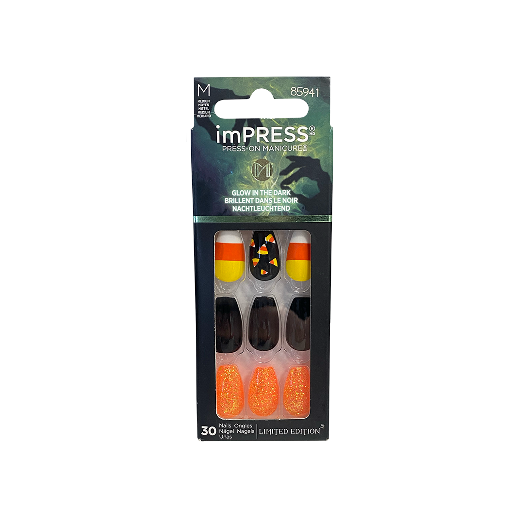 Kiss Impress False Nails Black Wand 85941