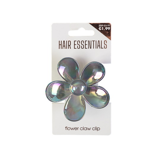 Beauty Outlet Flower Claw Clip Pearl Grey BEAU490