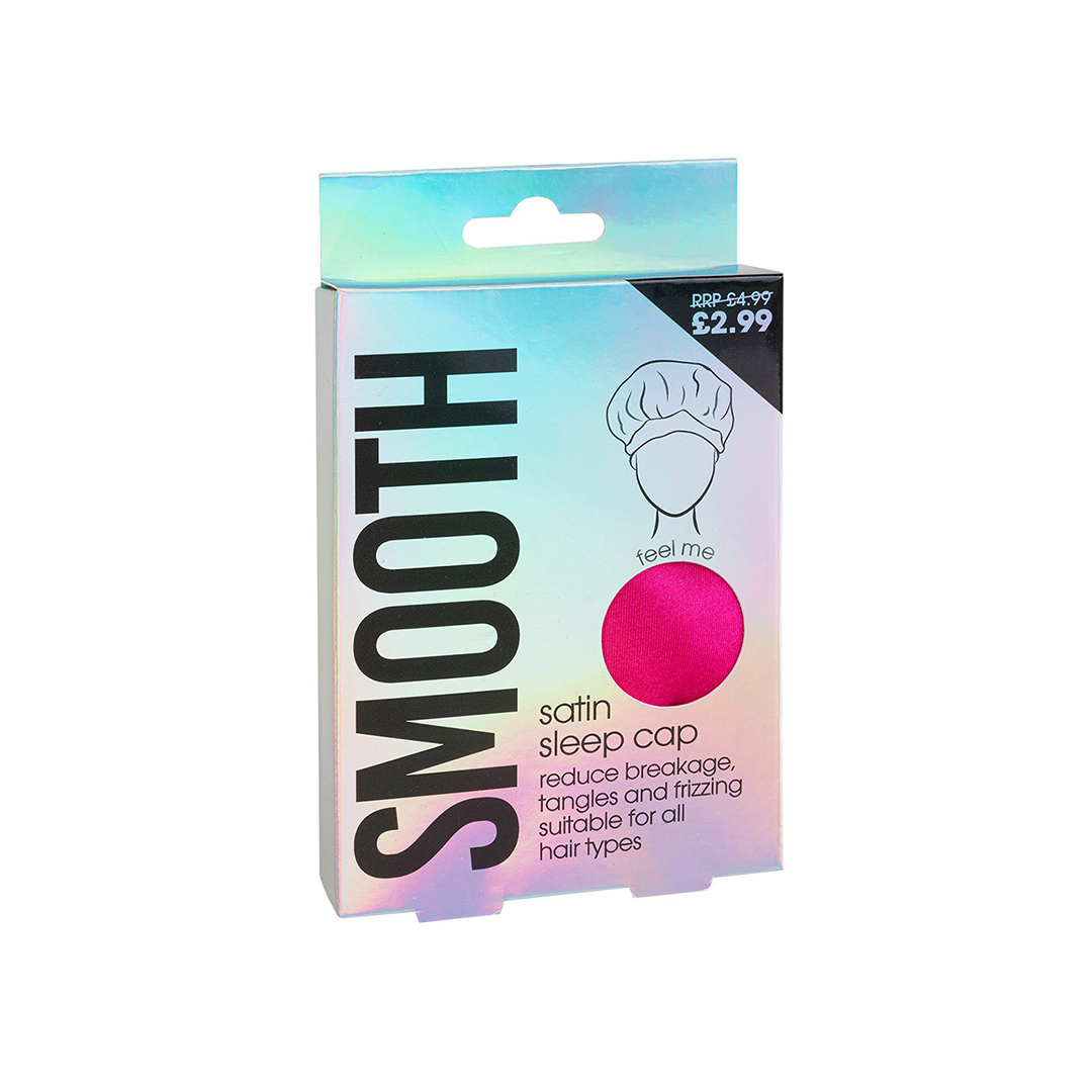 Beauty Outlet Smooth Satin Sleep Cap Magenta BEAU531