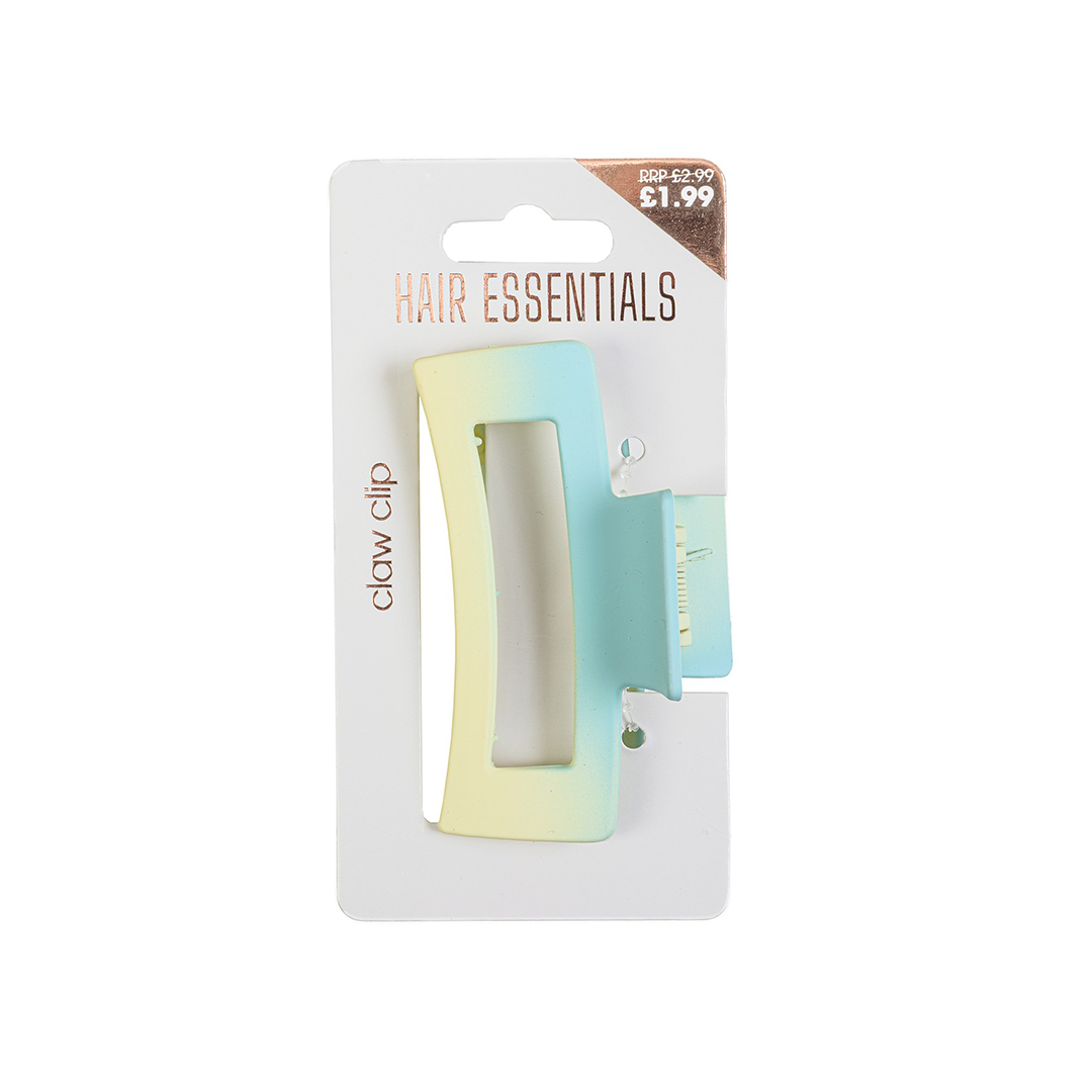 Beauty Outlet Square Claw Clip Ombre Blue BEAU541