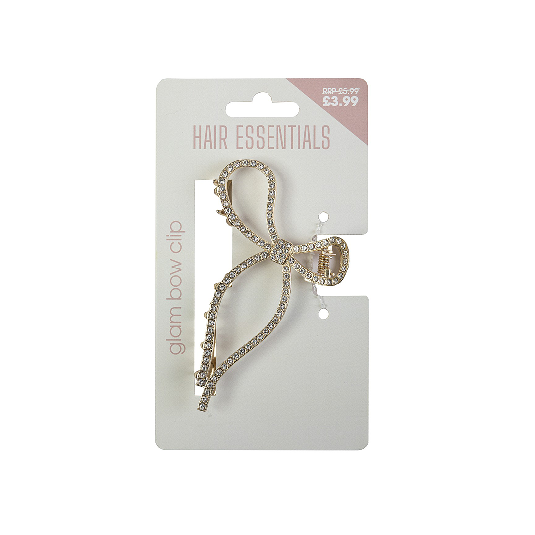 Beauty Outlet Bow Claw Clip Diamante BEAU580