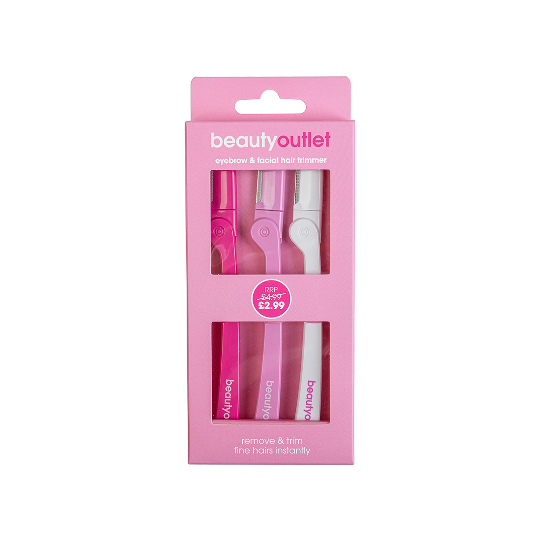 Beauty Outlet 3 Pack Eyebrow Razors BEAU596