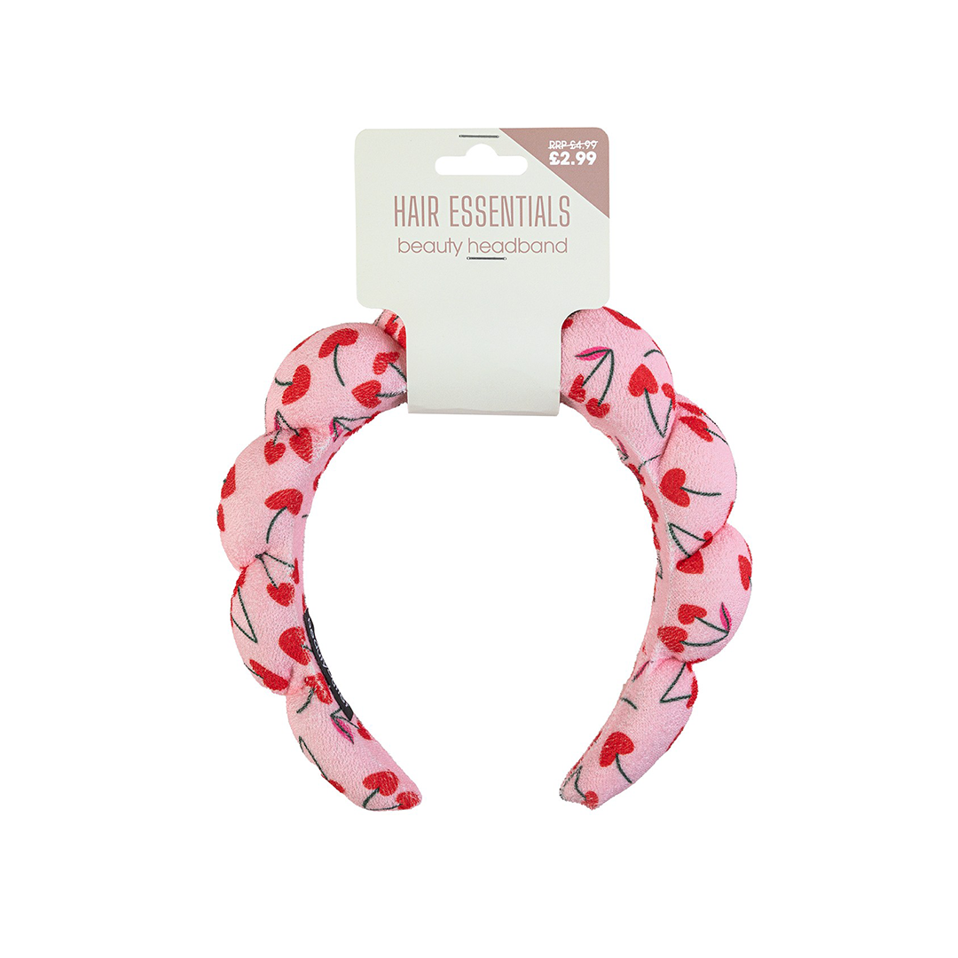 Beauty Outlet Bubble Headband Cherry BEAU641