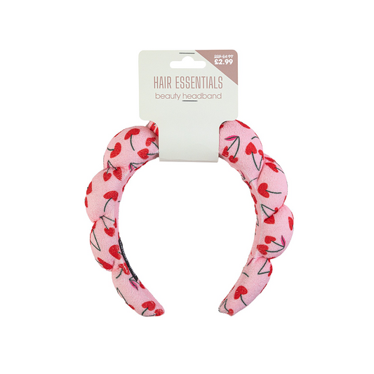 Beauty Outlet Bubble Headband Cherry BEAU641